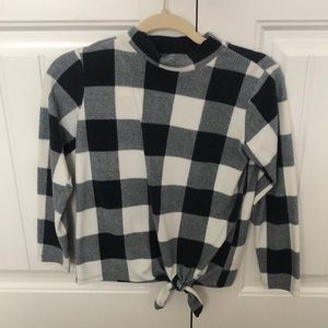 Black and white sweater